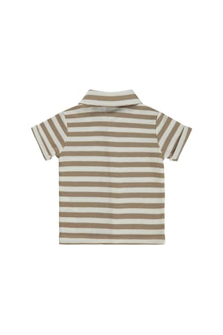 Civil Baby Çizgili 6-18 Ay Gömlek - Kahverengi