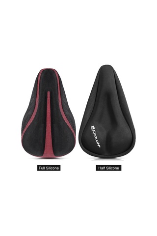 Ximistore9 Bisiklet Üstü Kılıfı Yarı Silikon Yarı Sponge, Yumuşak Oturma, Dışarıdaki Ve İç Mekan Bisikletleri İçin Siyah