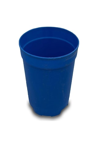 Katı Plastik Sukulent Saksısı 10 Adet Mavi 5.5 Cm