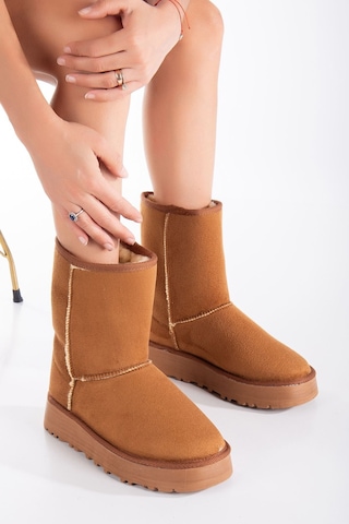 Celio Kalın Taban Ugg Leopar Taba