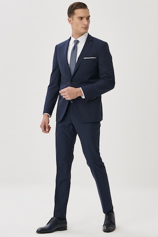 AC&Co / Altınyıldız Classics Erkek Slim Fit Dar Kesim Mono Yaka Takım Elbise Lacivert