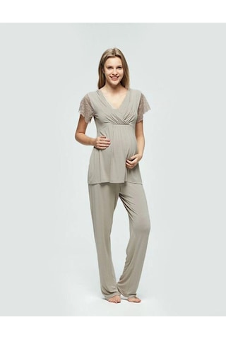 Catherine's Hamile Pijama Takımı 820 Vizon