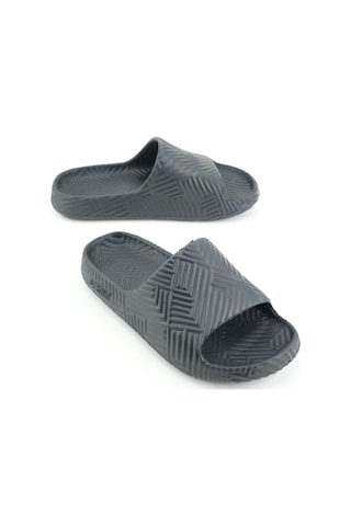 Gezer Erkek Yazlık Eva Ev Bahçe Banyo Esnek Islak Zemine Uygun Terlik Gt5ymm.15636.00.010.2n Siyah