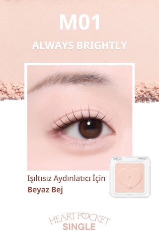 Peripera Heart Pocket Single M01 Always Brightly M01