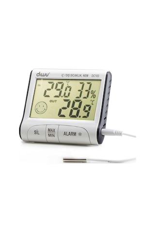 Dc103 İç Dış Max-min Prob Termometre Nem Ölçer