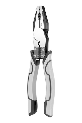 Didadodo Endüstriyel Tel Kesme Pensesi - Kaymaz Sapı Ve Krom Vanadyum Çeliği Gri, Küçük Boyutlu Gri