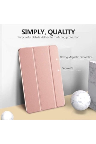 Apple Uyumlu iPad, 8. Ve 9. Nesil 2020 /2021 10.2" Tablet Flip Smart Standlı Akıllı Kılıf Smart Cover