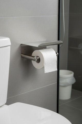 3'lü Set Paslanmaz Çelik Yapışkanlı Havlu Askısı Ve Tuvalet Kağıtlığı Neme Dayanıklı Havluluk Krom