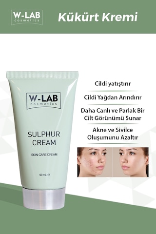 W-Lab Cosmetics Kükürt Kremi  50 ML