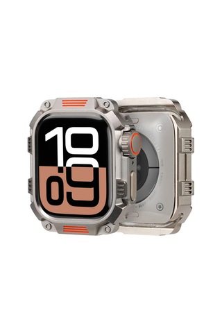 Watch Ultra 49 Mm İle Uyumlu Metal Saat Koruyucu Kılıf Zırh Tasarım Kasa