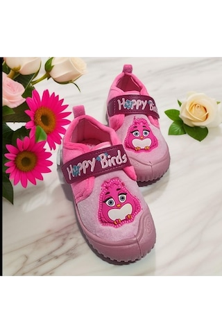 Gezer Ev İçi Ayakkabısı Kız Çocuk Panduf Fujia Şeker Pembe 001