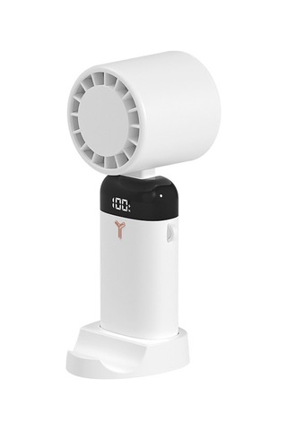Maiyame S3214 Beyaz Mini Fan: Elden Tutulabilir/lehimlenebilir/masaüstü, 90 Ayar, 3 Hız Seviyesi, 3600mah Pil, Telefon Tutucu, Pil Göstergesi Sojutma Yok