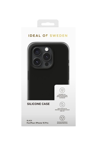 Silicone Case Apple Uyumlu iPhone 15 Pro Black Siyah