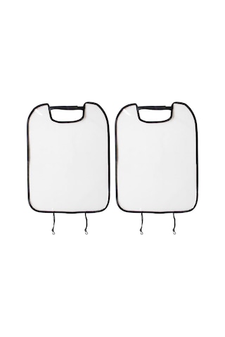 Hombey 2 Adet Çocuk Araba Koltuğu Arka Yıkama Koruyucu Örtüsü Siyah - Poliester+pvc Materyal