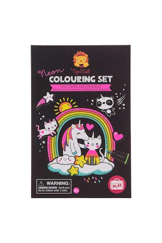 Bertoy Tiger Tribe Neon Unicorn Boyama Seti Ve Çizim Seti Genel