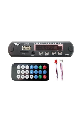 Class Bluetoothlu Araç Oto Teyp Aux Usb Sd Çevirici Dönüştürücü Modülatör Tüm Araçlara Uyumlu