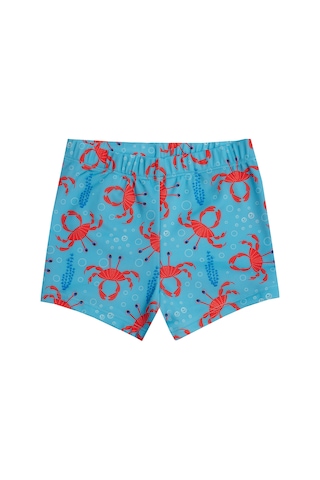 Uv Korumalı Erkek Çocuk Deniz Şortu Bebek Şortu 5250 Yengeç Mavi Mavi