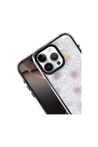 Newface - 182 - Apple iPhone Uyumlu 15 Pro Max Lumi Desenli Kapak - Flzdgnkr - - Siyah Diğer