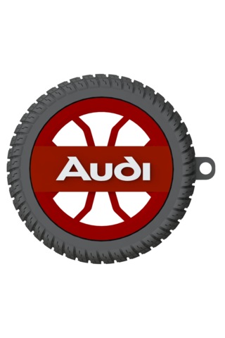 Audi Uyumlu Özel Tasarım Anahtarlık - Premium Hafif Ve Dayanıklı Kırmızı