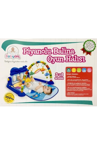 Babycim Balina Piyanolu Oyun Halısı