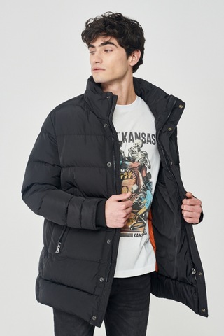 Lee Regular Fit Normal Kesim Dik Yaka Siyah Şişme Mont L222360001 Siyah