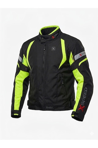 Xspeed Malibu 4 Mevsimlik Korumalı Motosiklet Montu Yeni Sezon Neon