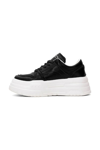 Lufian Darla Kadın Hakiki Deri Klasik Sneaker Siyah 121230020 Siyah