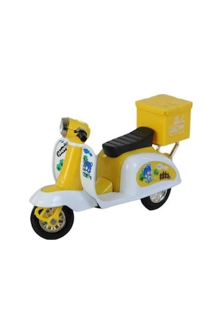 Çek Bırak Metal Vespa Motor 12 Cm - Fy361a-12d - Sarı