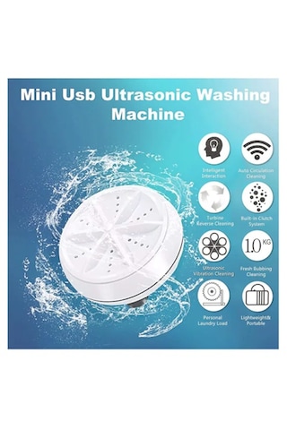 Mini Portatif Çamaşır Makinesi Taşınabilir Ahşap