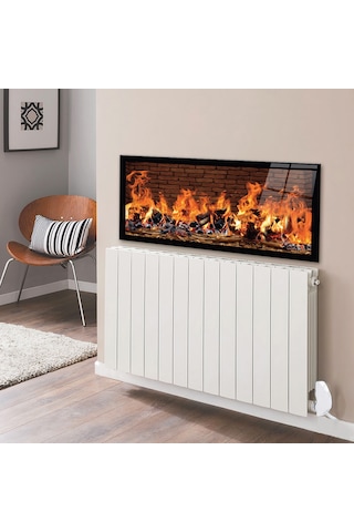 Decorita Petek Üstü Cam | Taşlı Şömine Görünümlü | 50cm x 120cm
