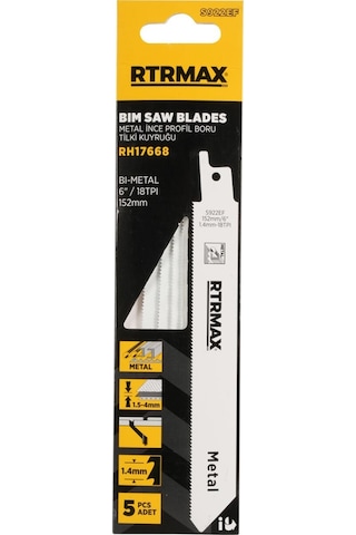 Rtrmax Rh17668 Metal İnce Profil Boru Tilki Kuyruğu - S922ef Model 152 Mm - 5 Adet