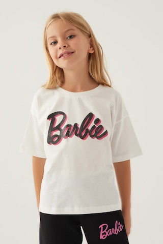 Barbie Kız Çocuk Krem Tshirt 5274-43505 Krem