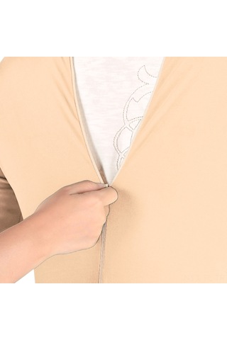 Lemestar Kamera Çekim İçin Klörlü Elastik Tulum - Chroma Key Uyumlu Tek Parça Giyim - 160-180cm Boy Seçenekli Bej