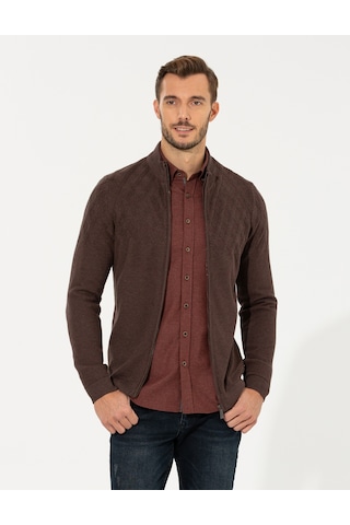 Pierre Cardin Erkek Açık Kahverengi Hırka Triko 50258802-vr160 Açık Kahverengi