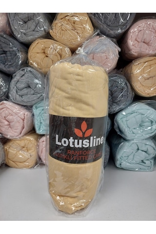 Lotusline Ranforce Fitted Battal Çift Kişilik Çarşaf Seti-sarı Sarı