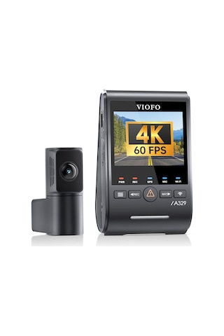 Viofo A329s 2 Kameralı Ön+arka 4k 60fps+2k Wi-fi 6 Hdr Starvıs 2 Sensör Gps'li Ssd Destekli Araç Kamerası