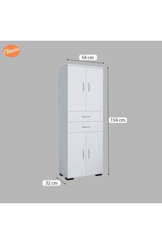 Çok Amaçlı Dolap Mutfak Dolabı Banyo Dolabı Ofis Dolabı Beyaz