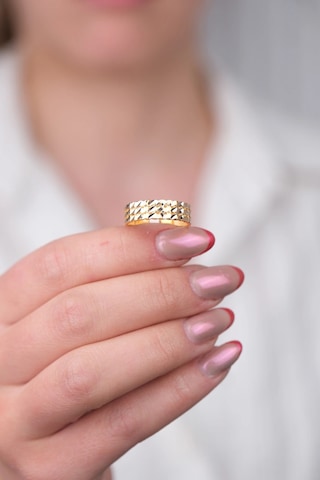 14 Ayar Altın Sade Yüzük 735 Gold