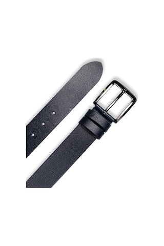 Mft Leather Hakiki Deri Kemer- Premium Dana Derisi- Lacivert, 4 Cm, 8919 Lacivert