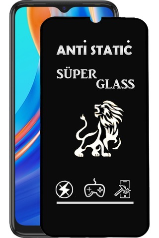 Tecno Uyumlu Spark 7t Tam Kaplayan Anti Statik Dayanıklı Süper Cam Ekran Koruyucu