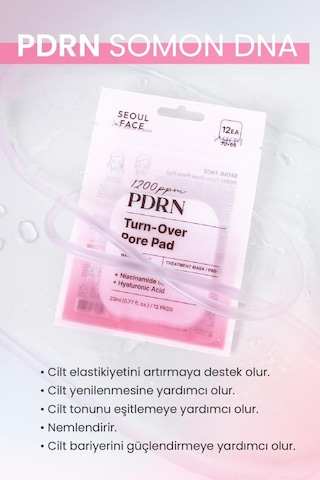 Dermal Gözenek Sıkılaştırıcı Cilt Yenileyici Tüm Cilt Tipleri İçin Pdrn Tonik Pad 12 Adet