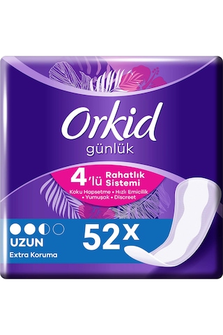Orkid Günlük Ped Uzun 52'li