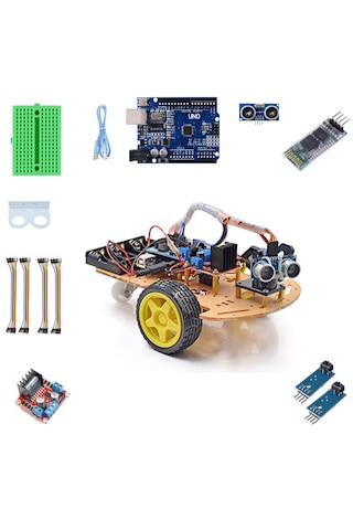 Emes Robotik 2wd Çizgi Izleyen Ve Engelden Kaçan Bluetooth Kontro