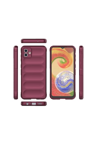 Samsung Galaxy Uyumlu A04 Kılıf Optimum Lens Çerçeveli Silikon Kapak