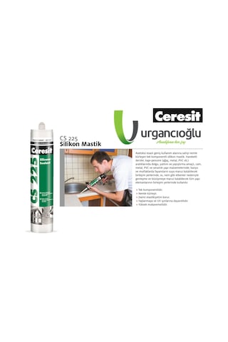 Ceresit Cs 225 Silikon Şeffaf/Beyaz 280Gr 25 Adet