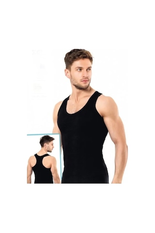 İki Yıldız Erkek Modal Rambo Atlet 6'lı Paket 3010 Siyah