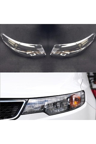 Dinosaurs Kia Cerato/forte 2009 2010 2011 2012 2013 Araba Far Far Lambası Şeffaf Lens Otomatik Kabuk Kapak Sağ