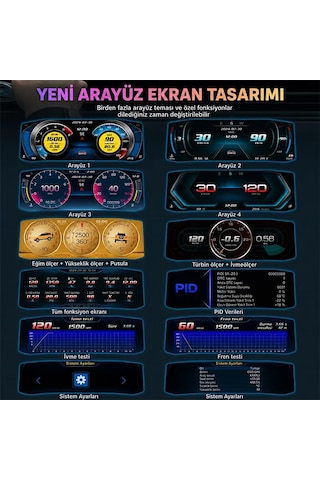 Ally P4 Obd2 + Gps Head Up Display Hud Dijital Hız Göstergesi- 5775 1