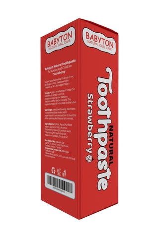 Babyton Organik Doğal Çilek Aromalı Diş Macunu 50 Gr