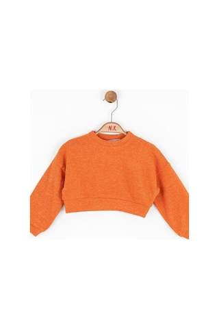 Nk Kids Kız Bebek Simli Kazak-15108 Turuncu